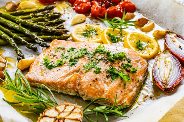 Sheet Pan Salmon with Roasted Vegetables